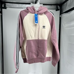 Adidas SST hoodie beige and pink NEW